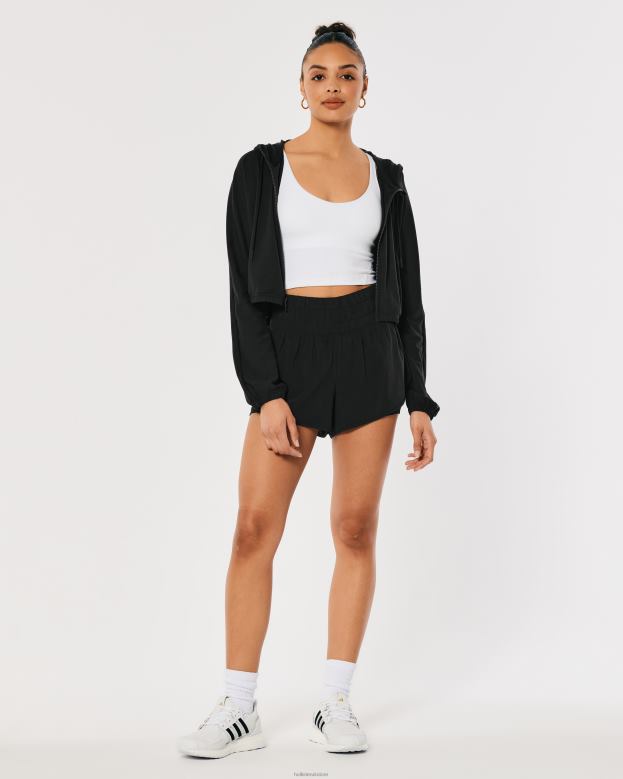 Bottoms Hollister Women Gilly Hicks Active Energize Ultra High-Rise 2-in-1 Active Shorts 3\\ 48820547 Black